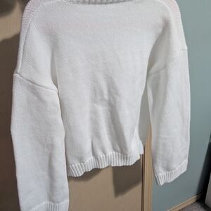 SHEIN White Crew Neck Sweater